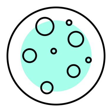 Moda tarzında izole edilmiş ay simgesi