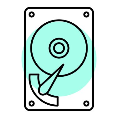 Bilgisayar simgesinin vektör illüstrasyonu