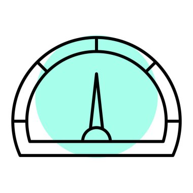 Moda biçimi izole edilmiş arkaplanda hız göstergesi simgesi