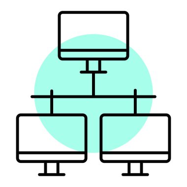 ağ paylaşım simgesi çizimi