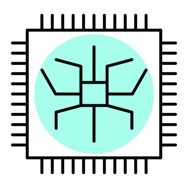 Devre kartı. Basit resimleme