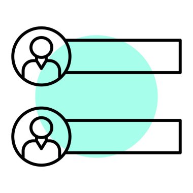 İş ve finans simgesinin vektör illüstrasyonu