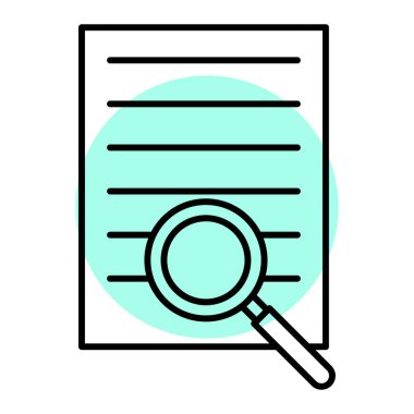 Arama simgesi vektör illüstrasyonu