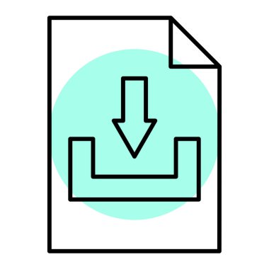 Dosya simgesi, vektör illüstrasyonu indir