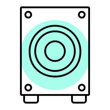 hoparlör vektör illüstrasyonu