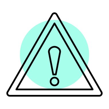 uyarı işareti simgesi, vektör illüstrasyonu