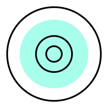 CD mi? Web simgesi basit illüstrasyon