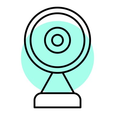 Webcam kutsal kişilerin resmi. Vektör çizim