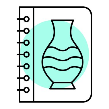 Kavanoz ikonlu sürahi. Web için cam kap vektör simgelerinin özet çizimi