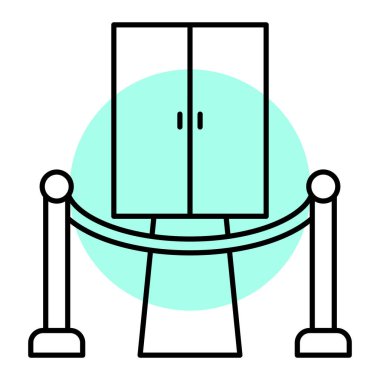 Bir salıncak simgesinin vektör illüstrasyonu