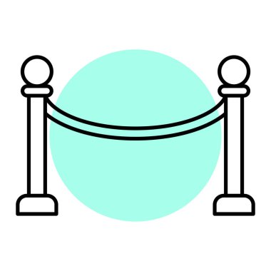 bariyer simgesi vektör illüstrasyonu