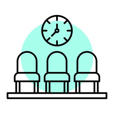 Otel odası ikon vektörü. Havaalanı işareti. izole edilmiş sembol çizimi