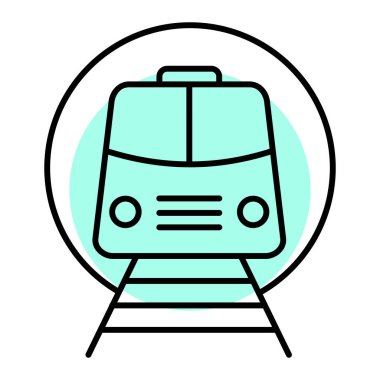 tren simgesi vektör illüstrasyonu