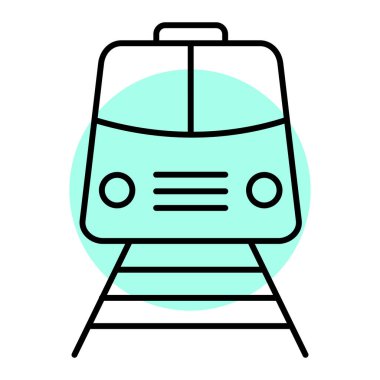 tren simgesi vektör illüstrasyonu