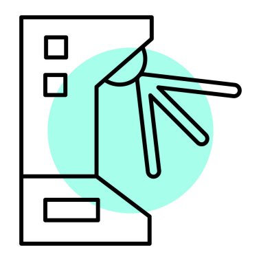 Çizgi film simgesinin vektör çizimi