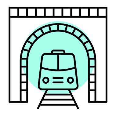 tren simgesi vektör illüstrasyonu