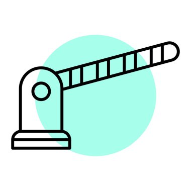 Trafik işaretinin tek izole edilmiş simgesinin vektör çizimi