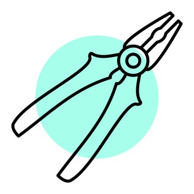 Kerpeten. Web simgesi basit illüstrasyon