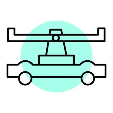 araba simgesi vektör illüstrasyonu