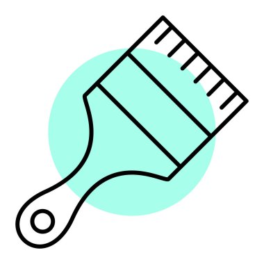 Boya fırçası. Basit resimleme