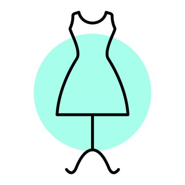 Elbise. Web simgesi basit illüstrasyon