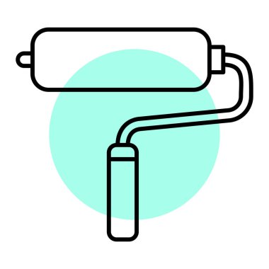 boya silindiri vektör illüstrasyonu