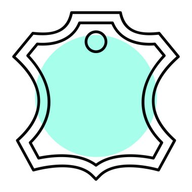 kalkan ikon vektör illüstrasyonu