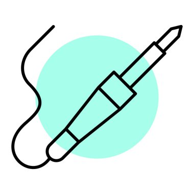 Bir şırınga simgesinin vektör çizimi