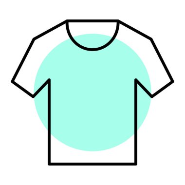 Tişört ikonu. vektör illüstrasyonu