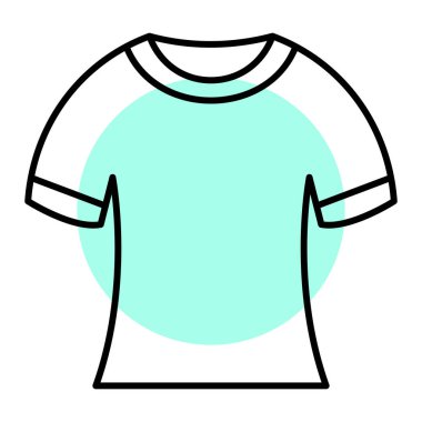 Tişört ikonu. vektör illüstrasyonu