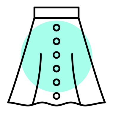 Bir kadın iç çamaşırının vektör çizimi