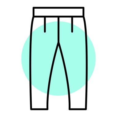 Şort. Web simgesi basit illüstrasyon