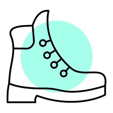 Ayakkabı. Web simgesi basit illüstrasyon