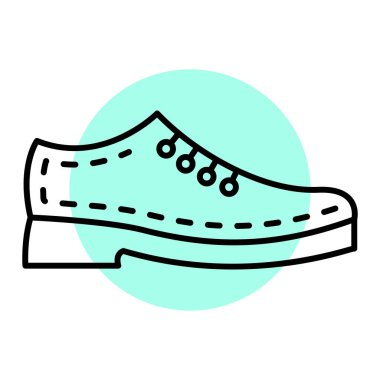 Sneaker. Web simgesi basit tasarım