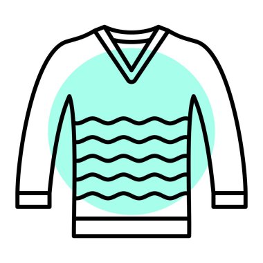 Kumaş simgesi vektör illüstrasyonu