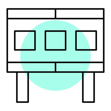 Yol simgesi vektör illüstrasyonu