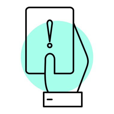 El ele tutuşma belgesi, vektör illüstrasyonu basit tasarım