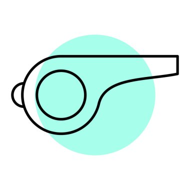 ıslık simgesi vektör illüstrasyonu