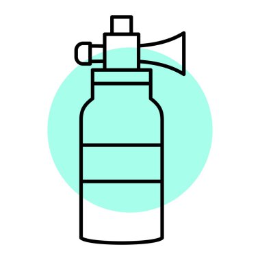 Sprey şişe ikonu. Web için su sıvısı vektör simgelerinin özet çizimi