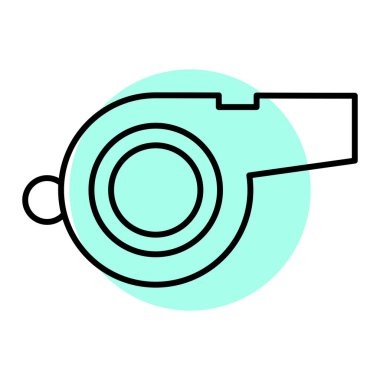 Whistler, web simgesi basit illüstrasyon