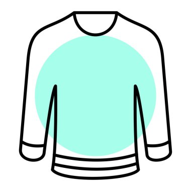 Bir spor kıyafetinin vektör illüstrasyonu