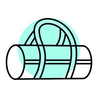 çanta, web simgesi basit illüstrasyon