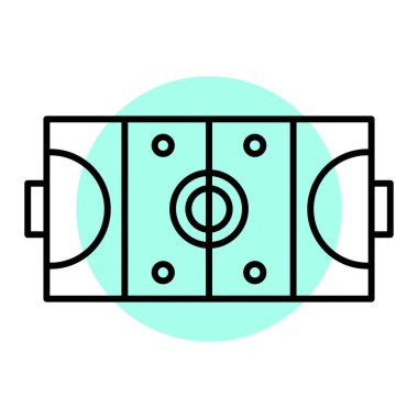 futbol oyunu simgesi, vektör illüstrasyonu