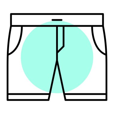 Pantolon. Web simgesi basit illüstrasyon