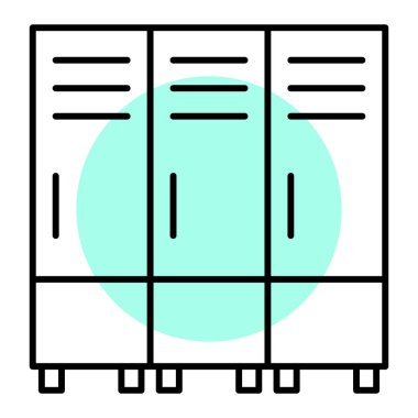 Dolap. Web simgesi basit illüstrasyon