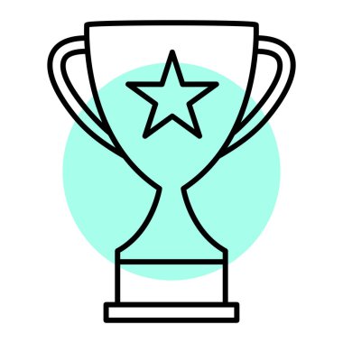 kupa simgesi vektör illüstrasyonu