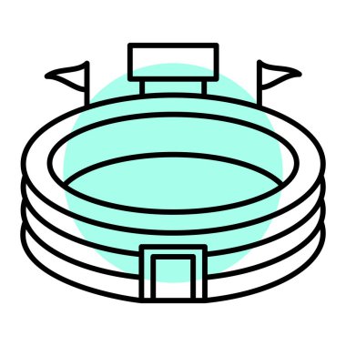 Bir spor simgesinin vektör illüstrasyonu