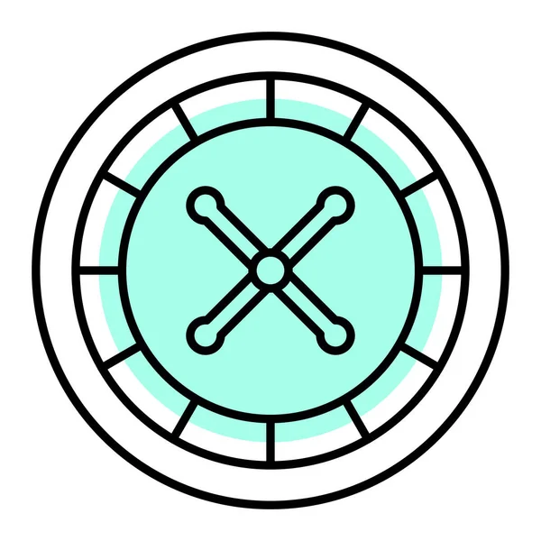 Kumarhane çipi ikonu. Web için bilardo topu vektör simgelerinin özet çizimi