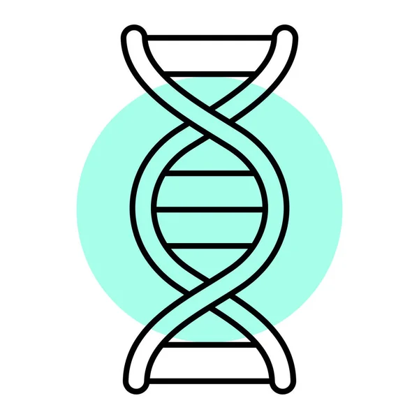 Illustrazione Vettoriale Icona Del Dna — Vettoriale Stock