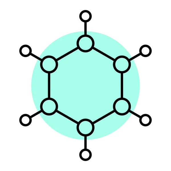 Molekül Icon Vektor Illustration — Stockvektor